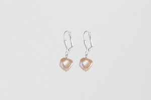 Raw pearl earrings silver from Julia Otilia