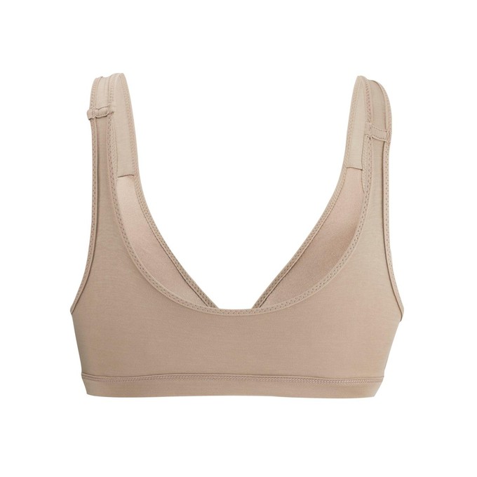 Shell - Full Cup Front Closure Silk & Organic Cotton Wireless Bra from JulieMay Lingerie