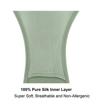 Marrow-High Waisted Silk & Organic Cotton Full Brief in Aspen Green from JulieMay Lingerie