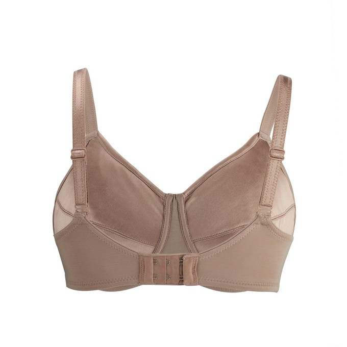 Warm Golden-Supportive Non-Wired Silk & Organic Cotton Full Cup Bra with removable paddings from JulieMay Lingerie