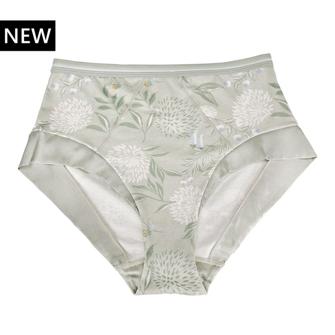 Valentina -  High Waisted Silk & Organic Cotton Full Brief from JulieMay Lingerie