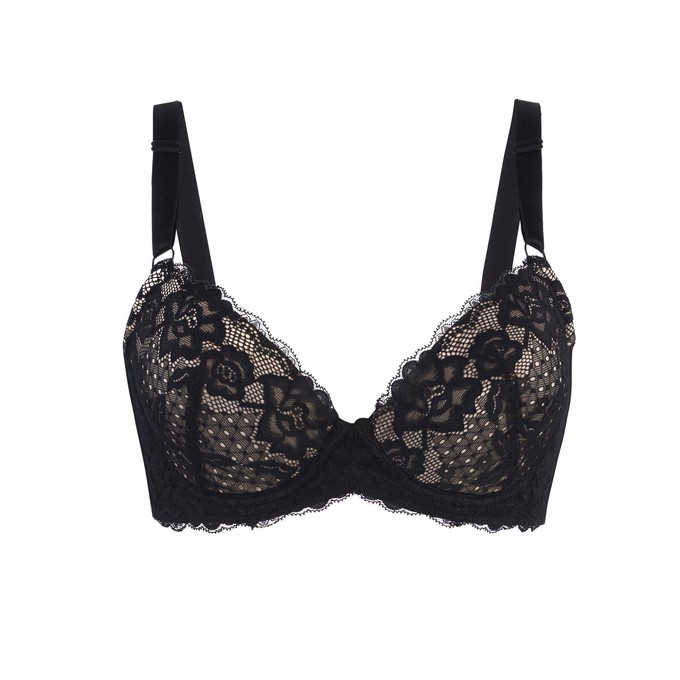 Debbie Lace Organic Cotton & Silk Plunge Bra from JulieMay Lingerie