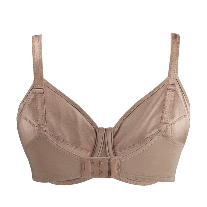 Warm Golden-Underwired Silk & Organic Cotton Full Cup Bra with removable paddings from JulieMay Lingerie