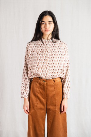 Organic cotton blouse Hawali block print from Jyoti - Fair Works