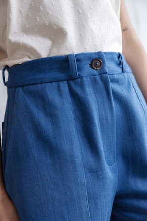 Organic cotton denim shorts Kusuma Denim from Jyoti - Fair Works