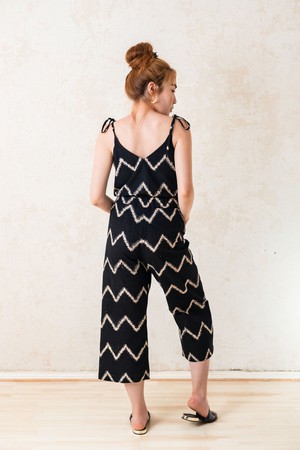 Organic Cotton Culotte Chetana Zigzag from Jyoti - Fair Works