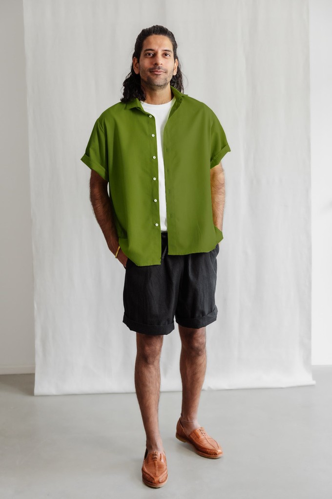Organic Cotton Shirt Neha Basil from Jyoti - Fair Works