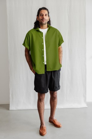 Organic Cotton Shirt Neha Basil from Jyoti - Fair Works