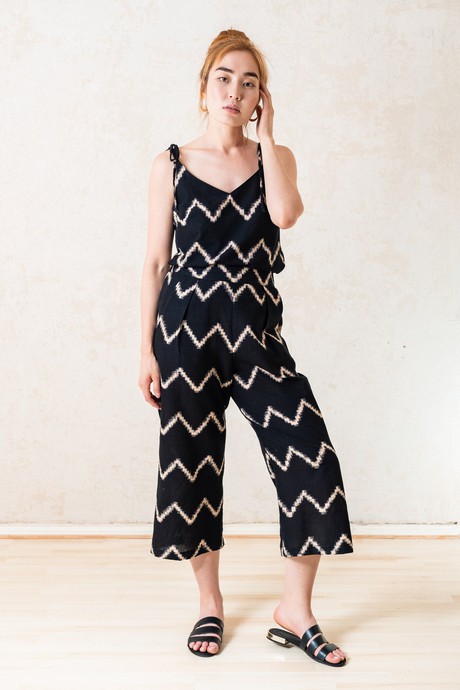 Organic Cotton Culotte Chetana Zigzag from Jyoti - Fair Works