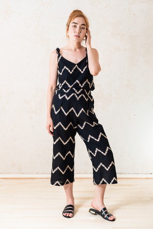 Organic Cotton Culotte Chetana Zigzag from Jyoti - Fair Works