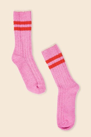 Popeia Wool Socks Pink from Jyoti - Fair Works
