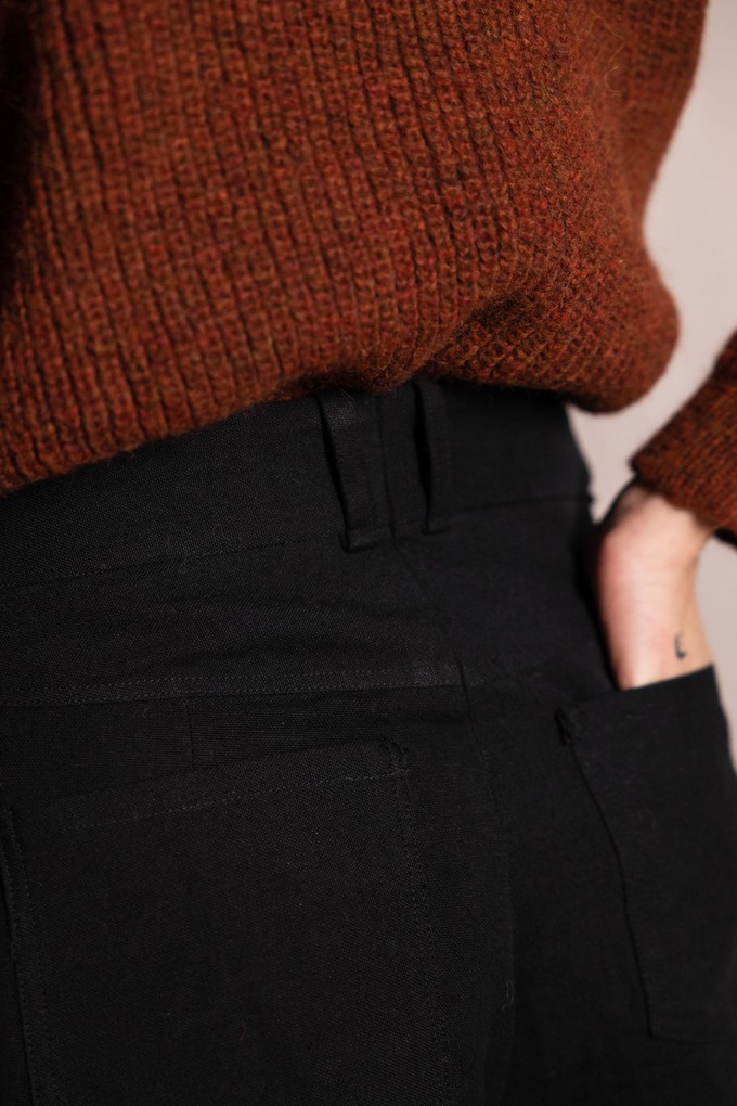 Organic cotton trousers Tarani Black from Jyoti - Fair Works