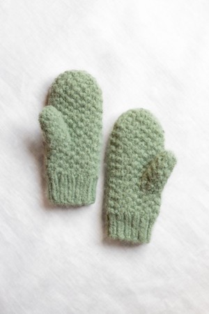 Baby Alpaca Mitten Gloves Casma Mint from Jyoti - Fair Works