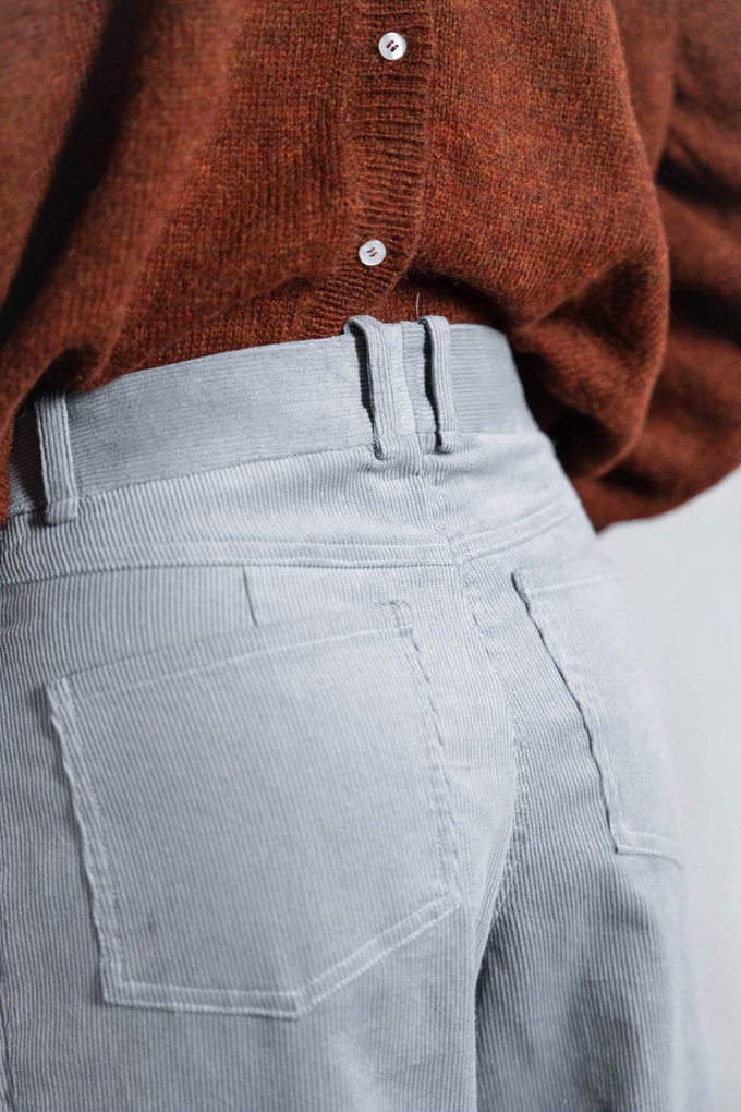Organic cotton corduroy trousers Tushar Nebel from Jyoti - Fair Works