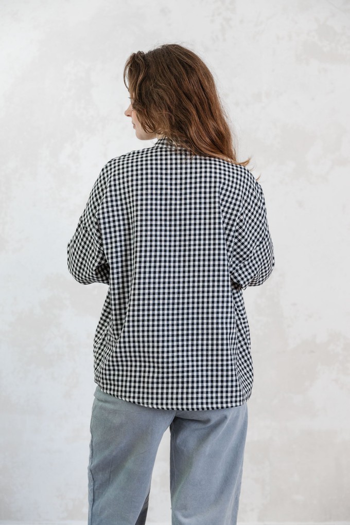 Bio-Baumwoll Bluse Hawali Kariert from Jyoti - Fair Works