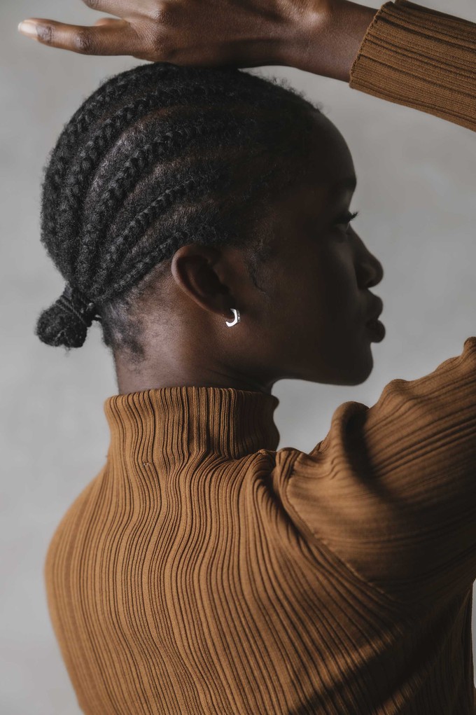 Maani silver stud earrings from Jyoti - Fair Works