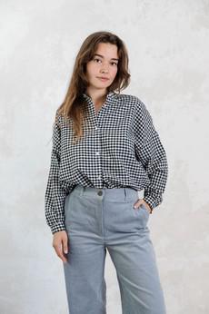 Bio-Baumwoll Bluse Hawali Kariert via Jyoti - Fair Works