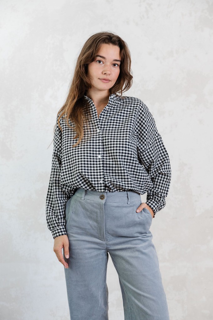 Bio-Baumwoll Bluse Hawali Kariert from Jyoti - Fair Works