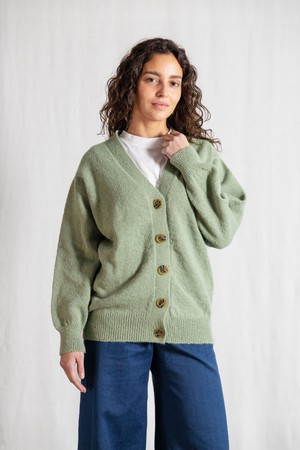 Baby-Alpaka Strickcardigan Iquitos Mint from Jyoti - Fair Works