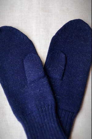 Baby Alpaca Mitten Gloves Paita Navy from Jyoti - Fair Works