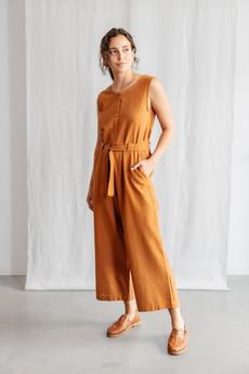 Cotton Jumpsuit Daksha Hazelnut via Jyoti - Fair Works