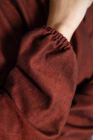 Organic cotton blouse Chaand Rum-Raisin from Jyoti - Fair Works