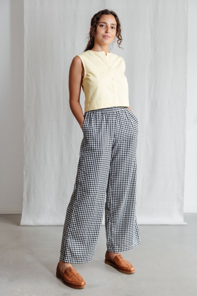 Organic Cotton Pants Jayan Checked from Jyoti - Fair Works