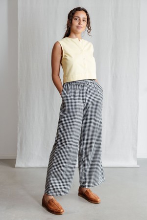 Organic Cotton Pants Jayan Checked from Jyoti - Fair Works