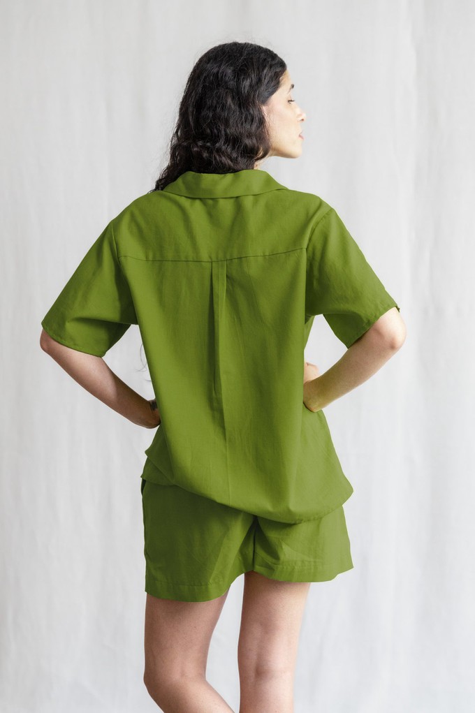 Organic Cotton Shirt Neha Basil from Jyoti - Fair Works