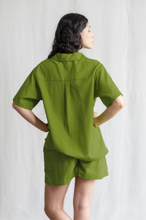 Organic Cotton Shirt Neha Basil from Jyoti - Fair Works