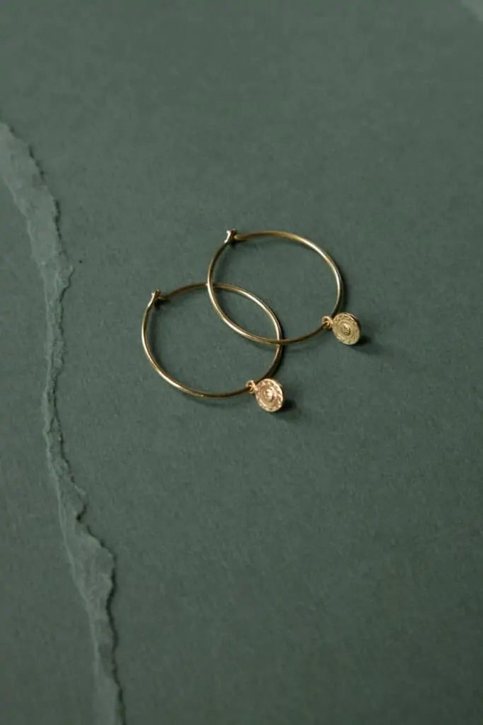 Hoop earrings Gati brass from Jyoti - Fair Works