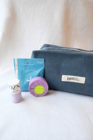 Cotton toiletry bag Phavvaara Ocean from Jyoti - Fair Works