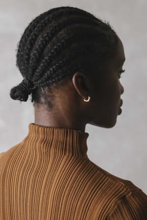 Maani brass stud earrings from Jyoti - Fair Works