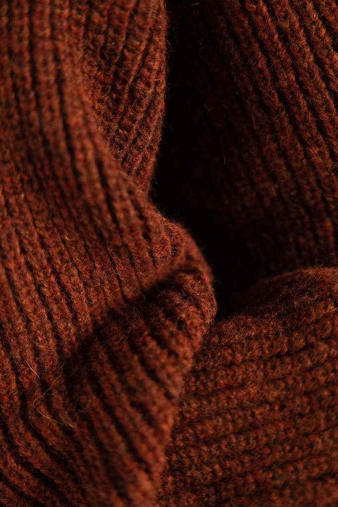 Baby-Alpaka Turtleneck Strickpullover Sabeti Kastanie from Jyoti - Fair Works