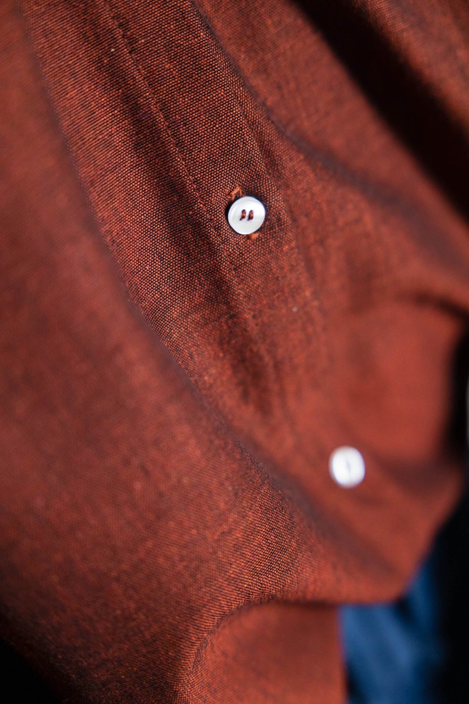 Organic cotton blouse Chaand Rum-Raisin from Jyoti - Fair Works