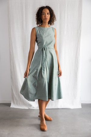 Organic Cotton Dress Karishma Eukalyptus from Jyoti - Fair Works