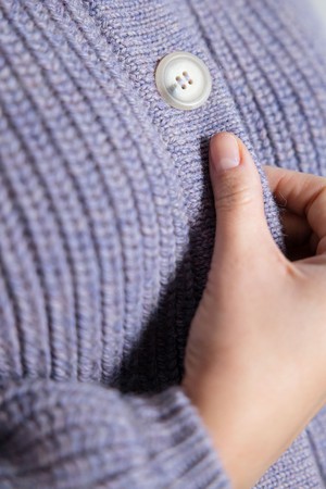Baby-Alpaka Strickcardigan Betana Lila from Jyoti - Fair Works