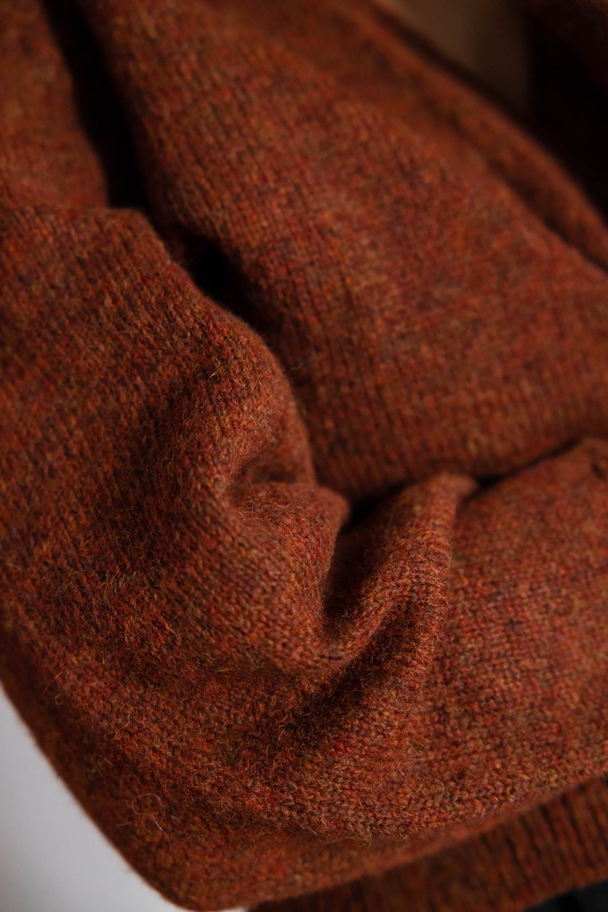 Baby-Alpaka Wickelcardigan Abancay Kastanie from Jyoti - Fair Works