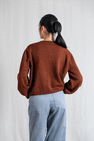 Baby-Alpaka Strickcardigan Sullana Kastanie from Jyoti - Fair Works