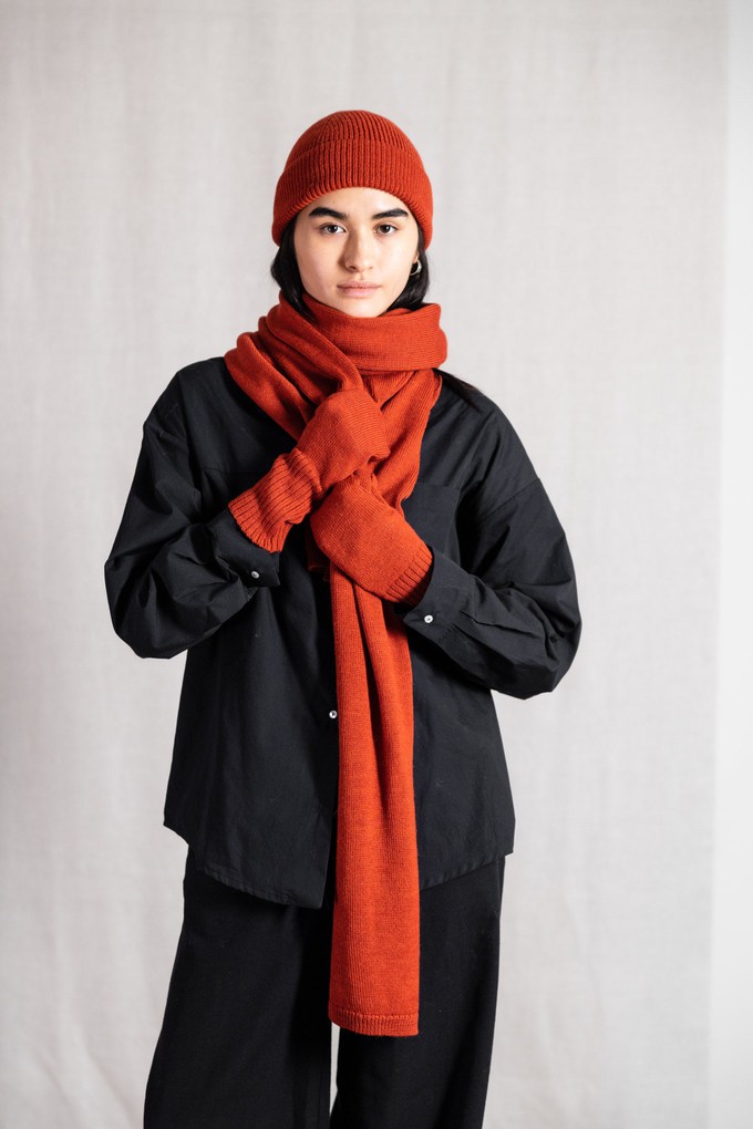 Baby Alpaca Mitten Gloves Paita Red from Jyoti - Fair Works