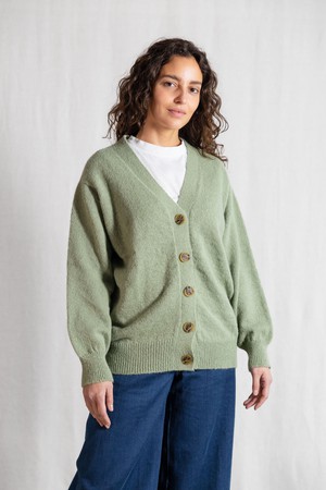 Baby-Alpaka Strickcardigan Iquitos Mint from Jyoti - Fair Works