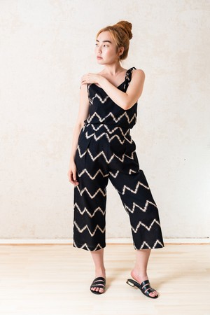 Organic Cotton Culotte Chetana Zigzag from Jyoti - Fair Works
