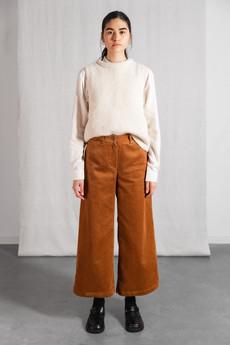 Bio-Baumwollcord Culotte Hemani Zimt via Jyoti - Fair Works