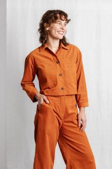 Organic cotton corduroy shacket Mayur Bernstein via Jyoti - Fair Works