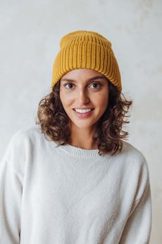 Baby Alpaca Hat Ayacucho Yellow via Jyoti - Fair Works