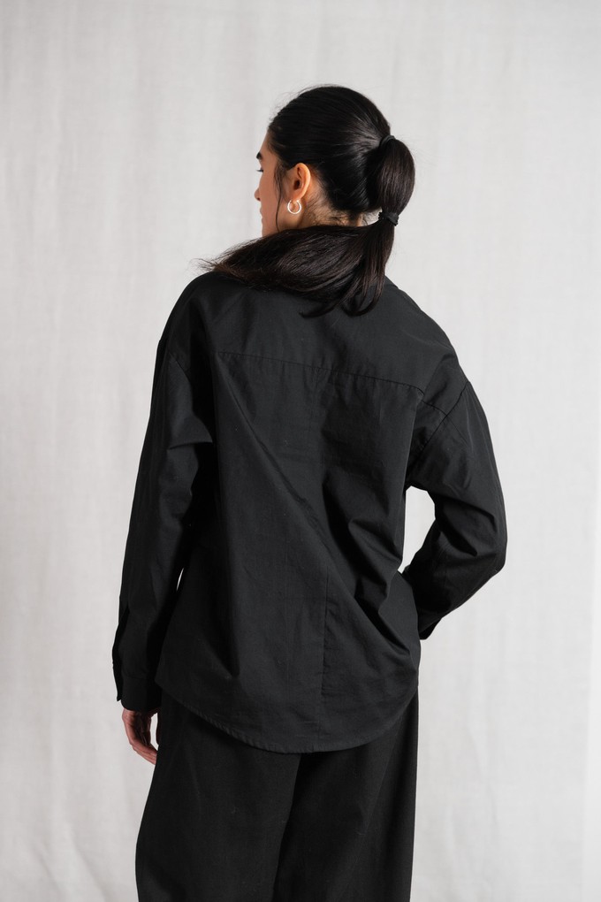 Organic cotton shirt Aasha Black from Jyoti - Fair Works