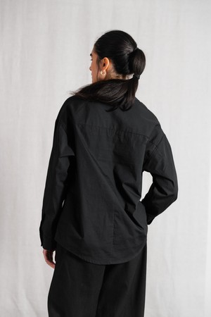 Organic cotton shirt Aasha Black from Jyoti - Fair Works