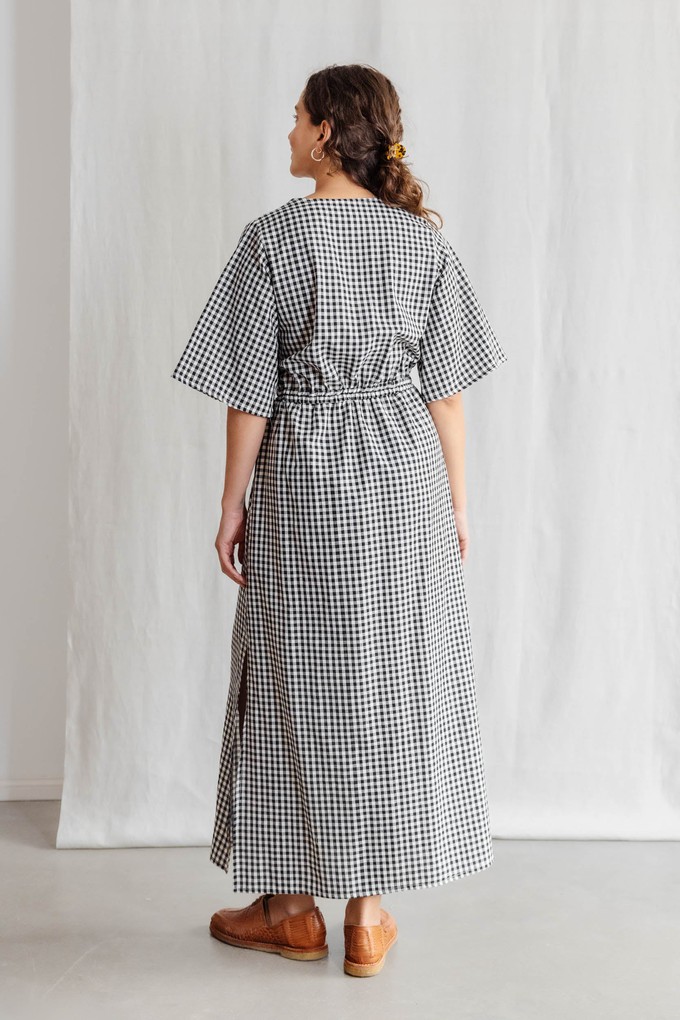Bio-Baumwoll Kleid Vasi Kariert from Jyoti - Fair Works
