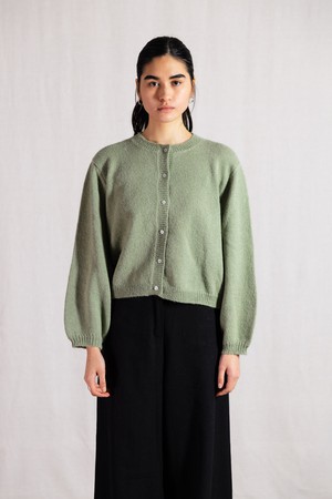 Baby-Alpaka Strickcardigan Sullana Mint from Jyoti - Fair Works