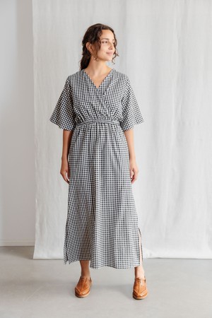 Bio-Baumwoll Kleid Vasi Kariert from Jyoti - Fair Works